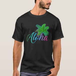 Camiseta Aloha Hawaii Palm Tree - Sinta A Aloha Havaiana S