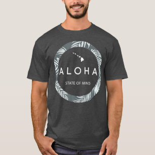 Camiseta Aloha Hawaii Palm TreeSinta o Espir Havaiano Aloha