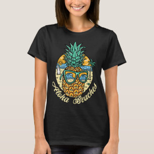 Camiseta Aloha Hawaii Pega No Havaí Surfar E Abacaxi