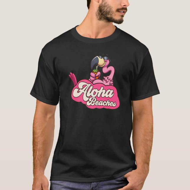 Camiseta Aloha Hawaii praia havaiana surfando havaiana (Frente)