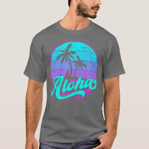 Camiseta Aloha Hawaii Retro Vintage Sunset