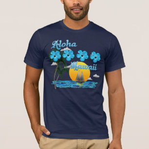 Camiseta Aloha Hawaii Sailing Sunset
