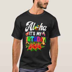 Camiseta Aloha Hawaii Summer Birthday Hawaiian Aloha Beach