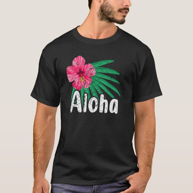 Camiseta Aloha Hawaii Surfing Retro Sunset 19 (Frente)