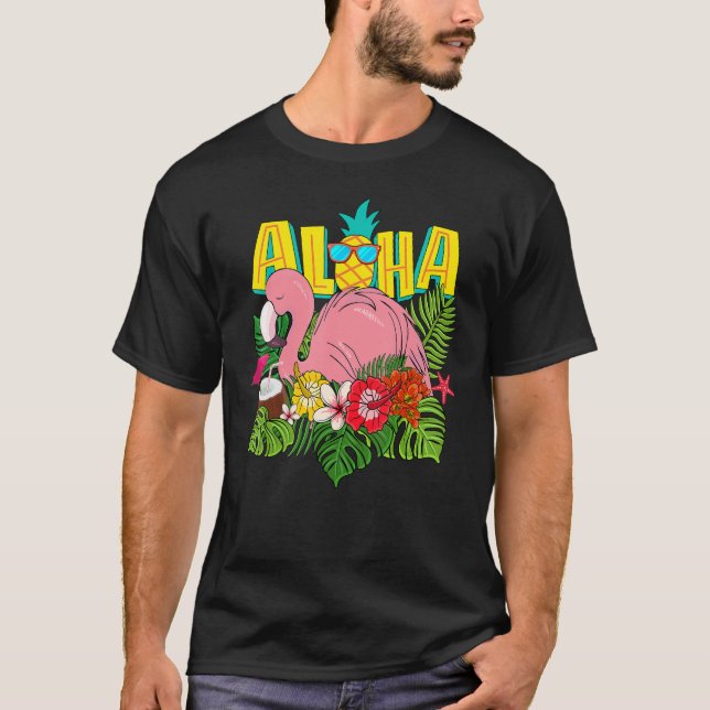 Camiseta Aloha Hawaii T Shirt Hawaiian Kids Teen Girl Women (Frente)