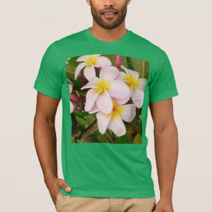 Camiseta Aloha Hawaiian Frangipani Blossoms Chá de panela