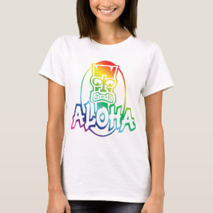 Camiseta Aloha Hawaiian Rainbow