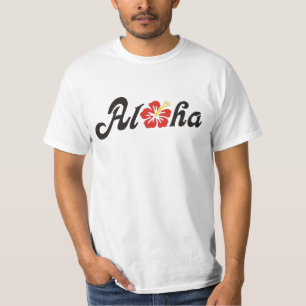 Camiseta Aloha Hibiscus - design do Havaí plano + suas idei