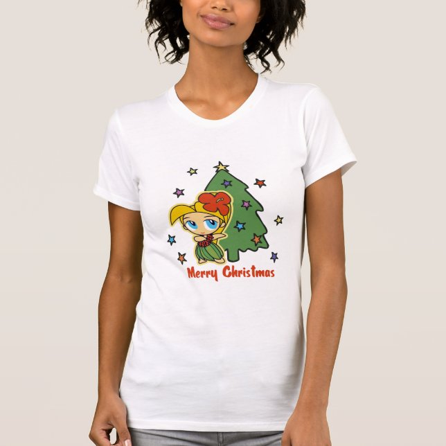 Camiseta Aloha Honey Natal Loura Hula Girl (Frente)