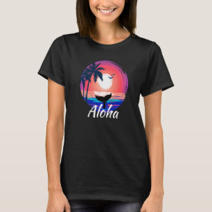 Camiseta Aloha Ilha Havaiana Havaí Corpos Surfista E Praia