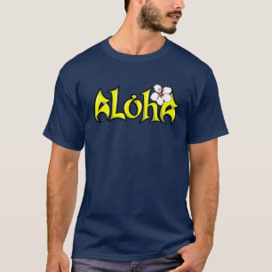 Camiseta ALOHA: Impressão Design