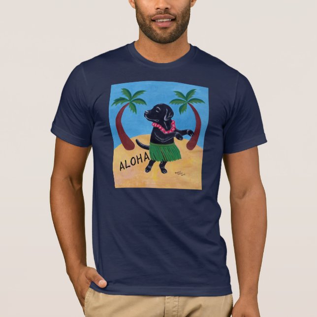 Camiseta Aloha laboratório preto (Frente)