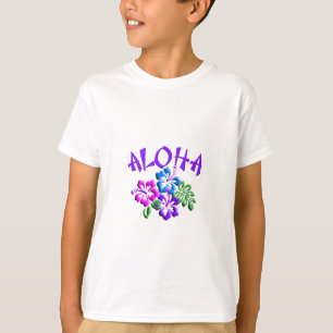 Camiseta Aloha logotipo do t-shirt do hibiscus