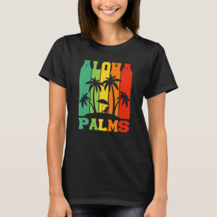 Camiseta Aloha Palms Hawaii Flower Necklace Ilha Tropical