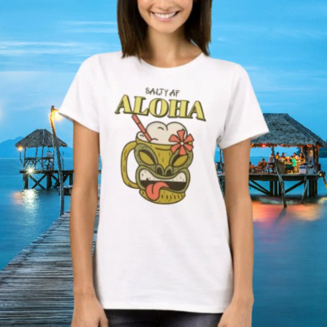 Camiseta Aloha pela Salty AF (Criador carregado)