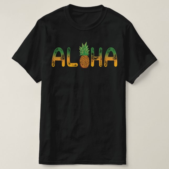 Camiseta Aloha Pineapple (Frente do Design)
