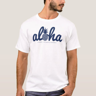Camiseta Aloha pineapple LogoColor-Navy