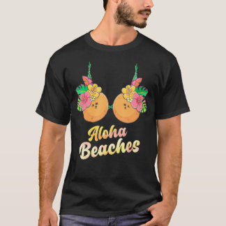 Camiseta Aloha Praias Engraçadas No Verão, Flor De Coco, Br