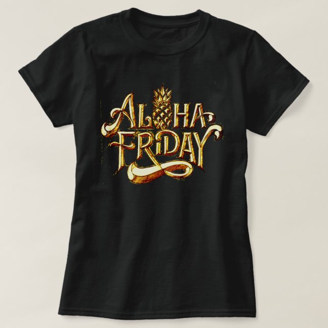 CAMISETA ALOHA SEXTA-FEIRA (Frente do Design)