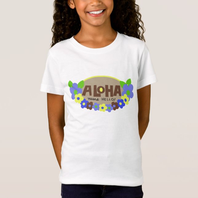 Camiseta Aloha significa Hello Hawaiian Floral (Frente)