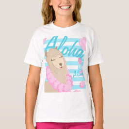 Camiseta Aloha Summer Hawaii Llama