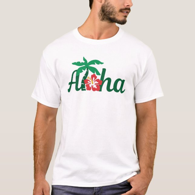 Camiseta Aloha Tropical (Frente)