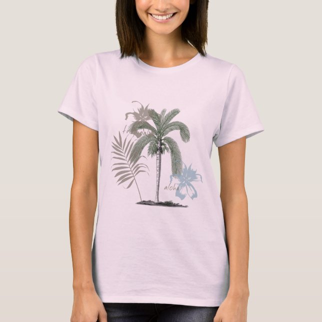 Camiseta Aloha tropical (Frente)