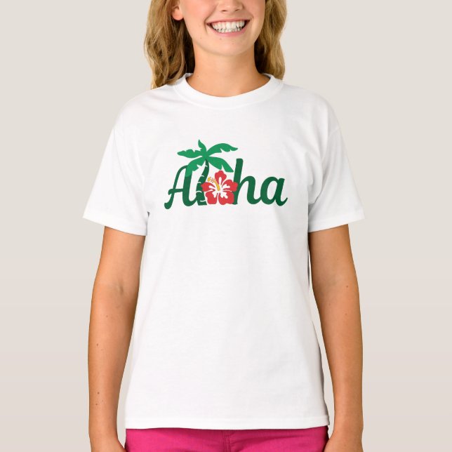 Camiseta Aloha Tropical (Frente)