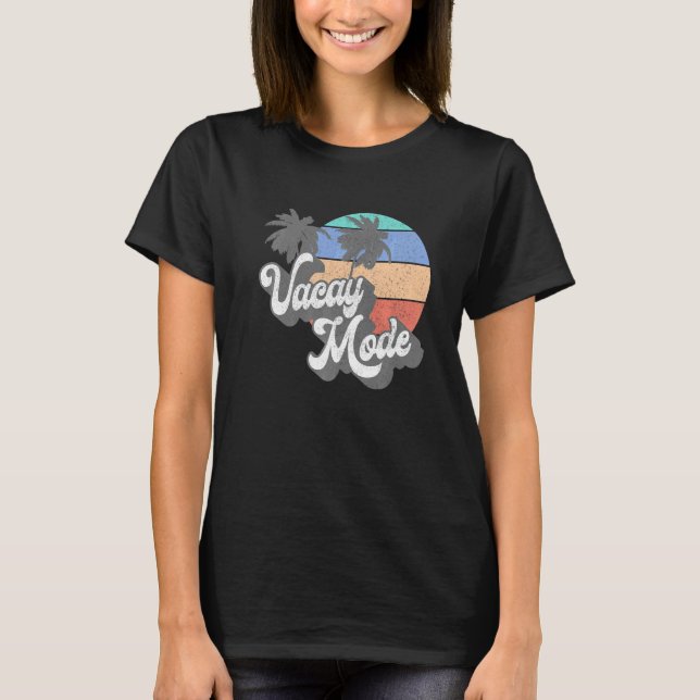 Camiseta Aloha Vacay Mode 70's Aloha Vacay Mode Beach Surfi (Frente)