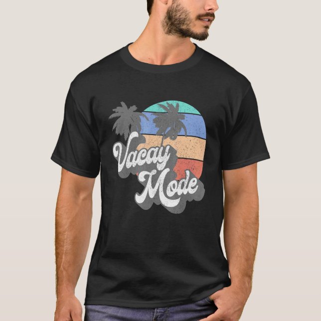 Camiseta Aloha Vacay Mode 70's Aloha Vacay Mode Beach Surfi (Frente)