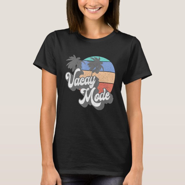 Camiseta Aloha Vacay Mode 70's Aloha Vacay Mode Beach Surfi (Frente)