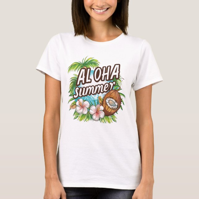 Camiseta Aloha verão (Frente)