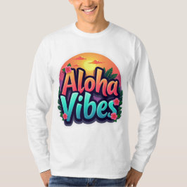 Camiseta Aloha Vibes Unisex Long Sleeve