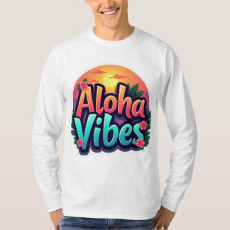 Camiseta Aloha Vibes Unisex Long Sleeve