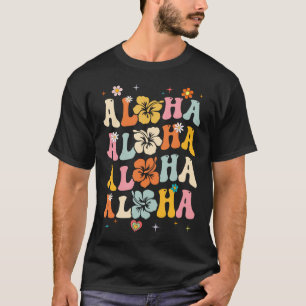 Camiseta Aloha Women Hawaii Familiar Férias Viagem Rapariga