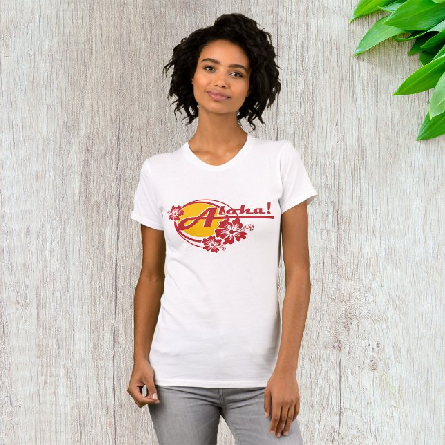Camiseta Aloha Womens T-Shirt (Criador carregado)