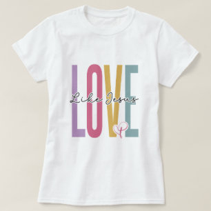 Camiseta Alojamento Colorido de Amor com T-shirt com Destaq