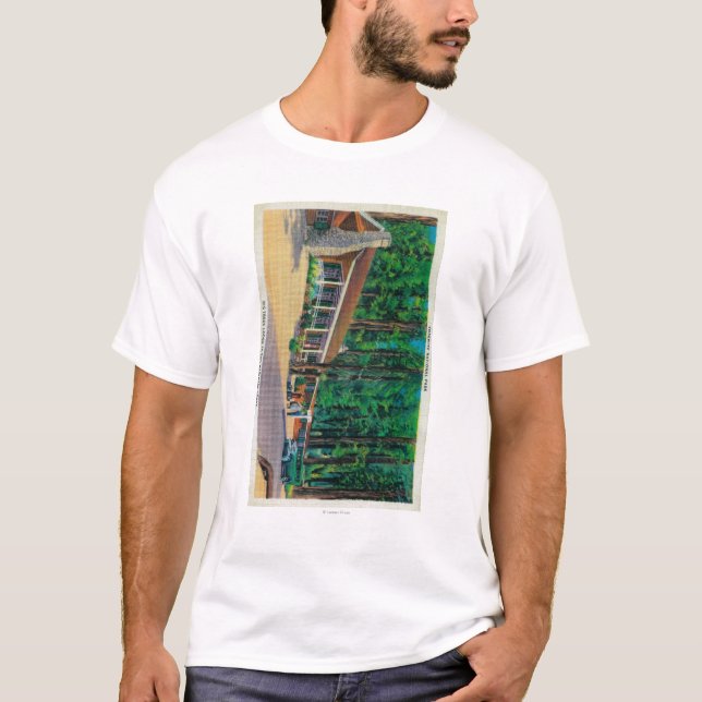 Camiseta Alojamento grande das árvores no bosque de (Frente)