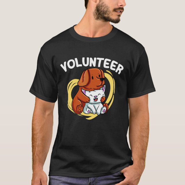 Camiseta Alojamento voluntário para animais de salvamento (Frente)