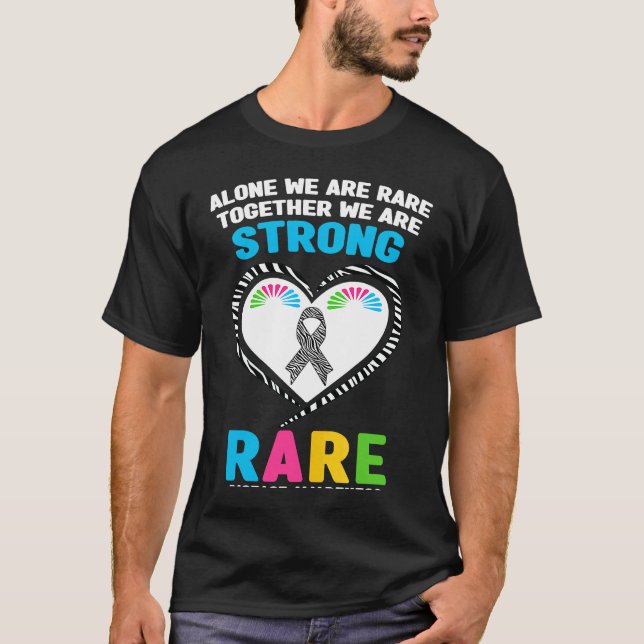 Camiseta Alone We Are Rare Together We Are Strong Rare Dise (Frente)
