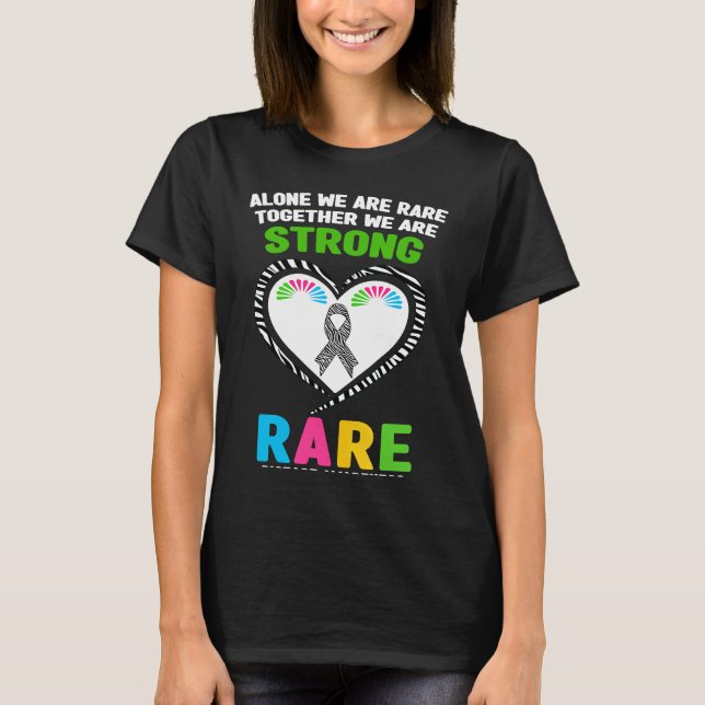 Camiseta Alone We Are Rare Together We Are Strong Rare Dise (Frente)