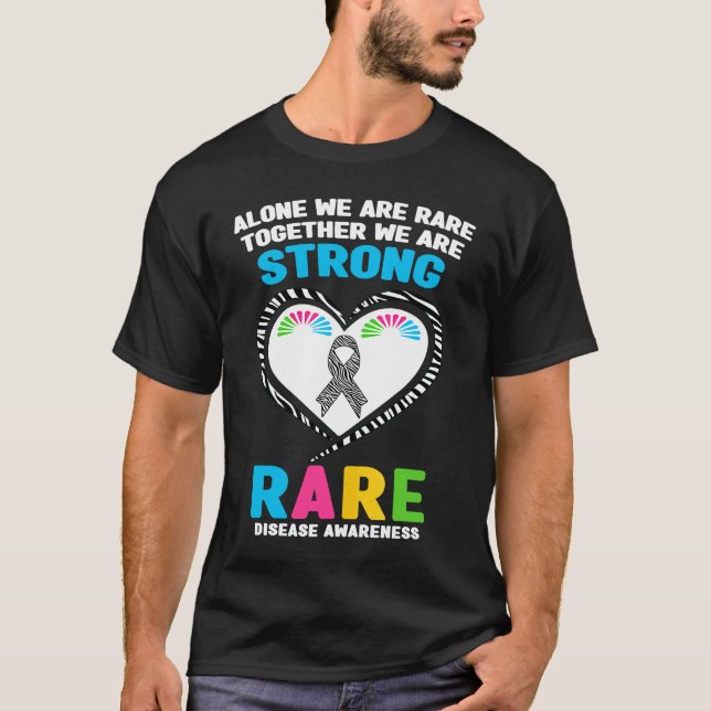 Camiseta Alone We Are Rare Together We Are Strong Rare Dise (Frente)