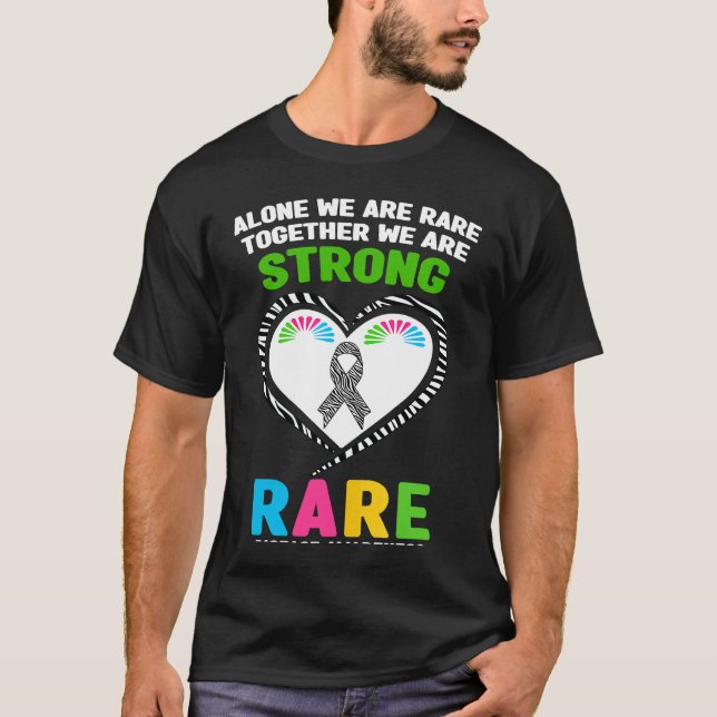 Camiseta Alone We Are Rare Together We Are Strong Rare Dise (Frente)