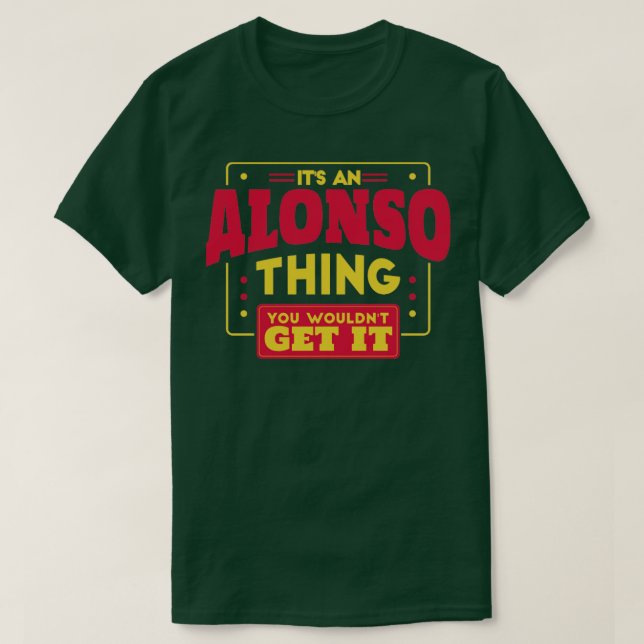 Camiseta Alonso (Frente do Design)