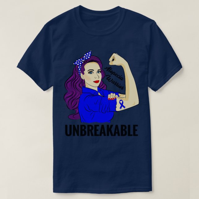 Camiseta Alopecia Areata Sensibilidade Equilíbrio AA Autoim (Frente do Design)