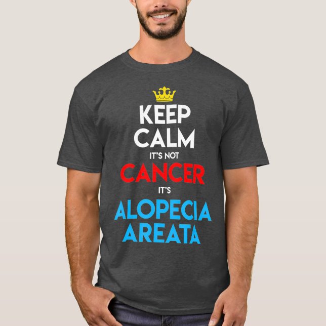 Camiseta Alopecia Areata Sensibilização Cabelo Perda De Cab (Frente)