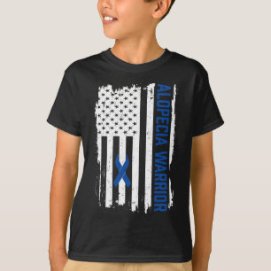 Camiseta Alopecia Areata Suporta Guerreiro Alopecia Areata