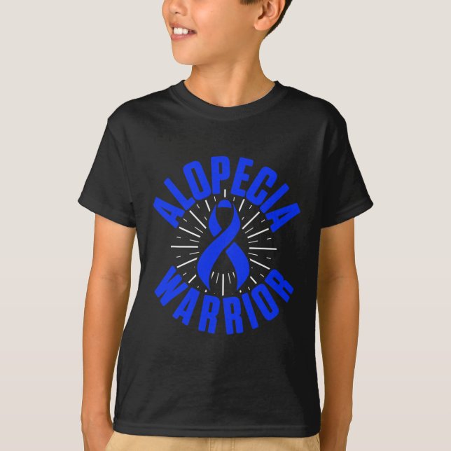 Camiseta Alopécia Consciência Cabelo Perda Terapêutica Guer (Frente)