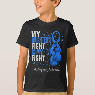 Camiseta Alopecia da Filha Azul de Fita