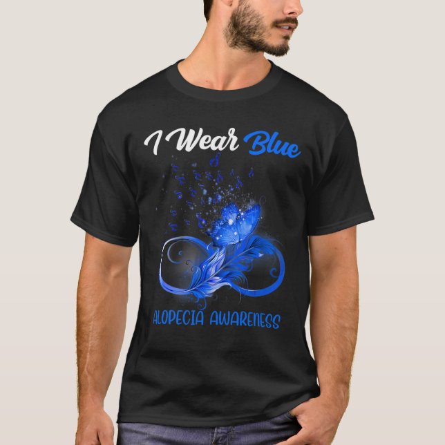 Camiseta Alopecia das penas das borboletas (Frente)